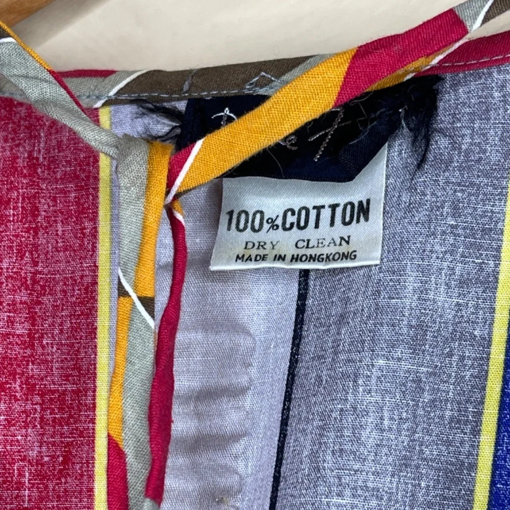 Colorful Striped Ruffle Blouse - Picture 7 of 7